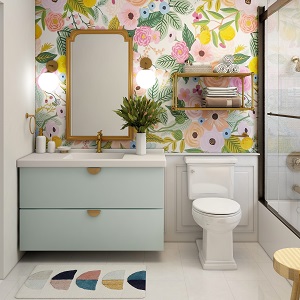 Цветная и яркая ванная комната: как преобразить санузел в Барабинске - barabinsk.mebel54.com | фото
