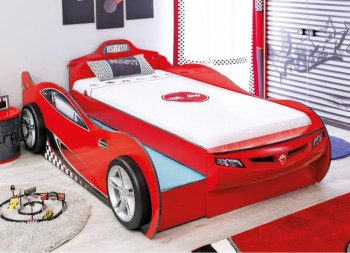CARBED Кровать-машина Coupe с выдвижной кроватью Red 20.03.1306.00 в Барабинске - barabinsk.mebel54.com | фото