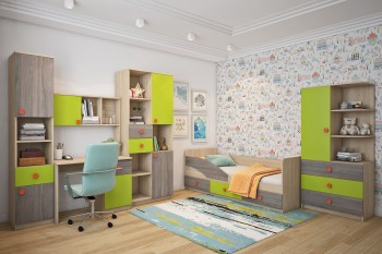 Детская комната Пуговка в Барабинске - barabinsk.mebel54.com | фото