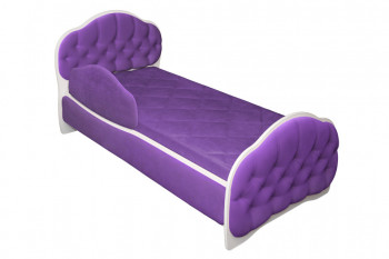 Кровать 160 Гармония 32 Фиолетовый (мягкий бортик) в Барабинске - barabinsk.mebel54.com | фото