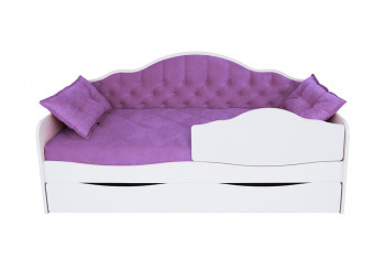 Кровать 170 серии Иллюзия Лайт 1 ящик 32 Фиолетовый (подушки) в Барабинске - barabinsk.mebel54.com | фото