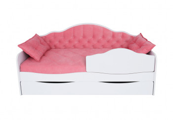 Кровать 170 серии Иллюзия Лайт 1 ящик 89 Розовый (подушки) в Барабинске - barabinsk.mebel54.com | фото