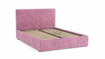 Кровать Гамма ш. 1400 (без основания для хранения) (велюр тенерифе розовый) в Барабинске - barabinsk.mebel54.com | фото