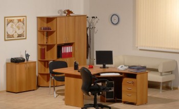 Мебель для персонала Рубин 42 Светлый миланский орех в Барабинске - barabinsk.mebel54.com | фото