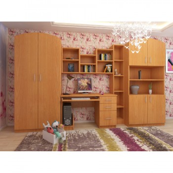Детская Мишутка Комплект мебели (Вишня оксфорд) в Барабинске - barabinsk.mebel54.com | фото