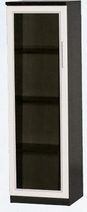 Шкаф нижний со стеклодверью ДЛЯ ГОСТИНОЙ ШНС-450 Венге/Дуб выбеленный в Барабинске - barabinsk.mebel54.com | фото