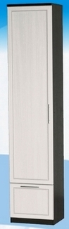 Шкаф высокий с ящиком ДЛЯ ГОСТИНОЙ ШВЯ-450 Венге/Дуб выбеленный в Барабинске - barabinsk.mebel54.com | фото