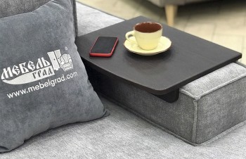 Столик накладка Дени для подлокотников шириной 150-200 мм Кофе структурный матовый в Барабинске - barabinsk.mebel54.com | фото