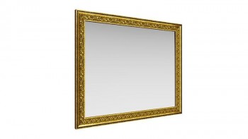 Зеркало навесное "Айрум"/(дуб кальяри / профиль: золото с орнаментом) в Барабинске - barabinsk.mebel54.com | фото